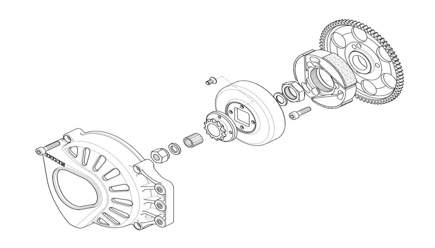 Iame X30 Clutch Assembly Complete with Cover