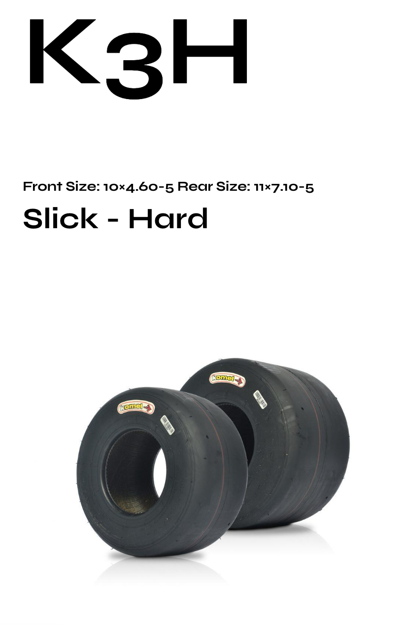 Komet X30 K3H Slick Rear Tyre