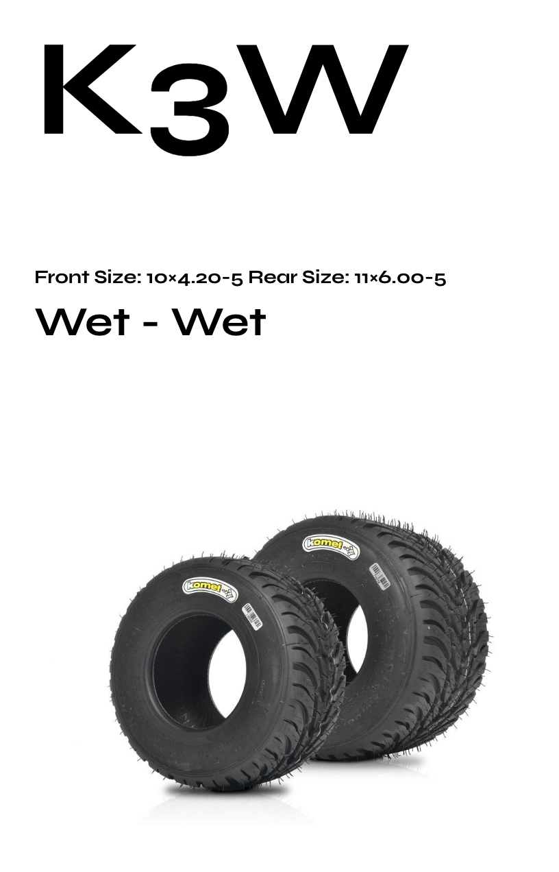 Komet X30 K3W Wet Tyre Singles