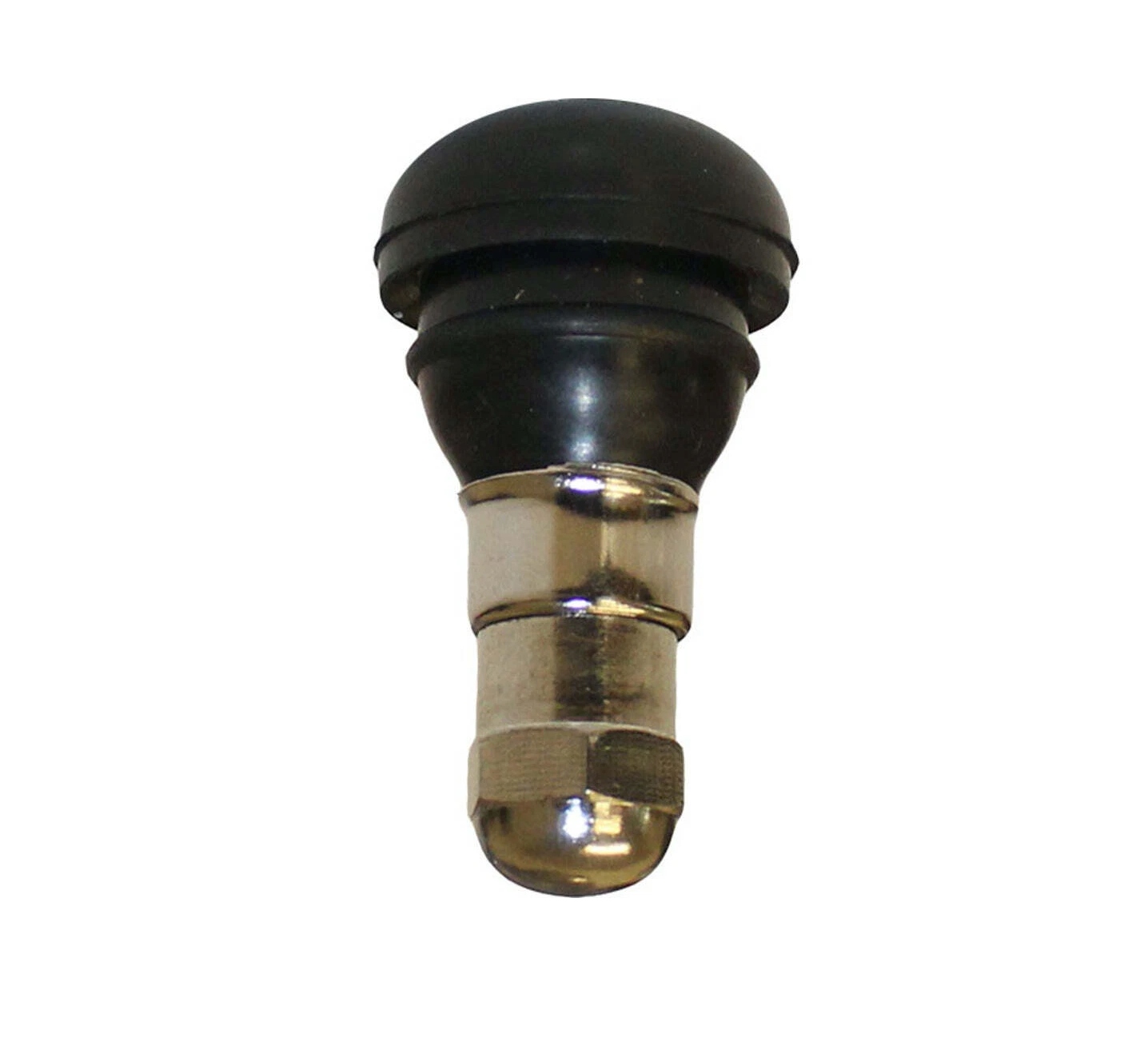 Short Tyre Valve With Silver Cap