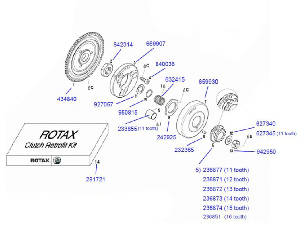 Rotax Genuine Retrofit Clutch Assembly