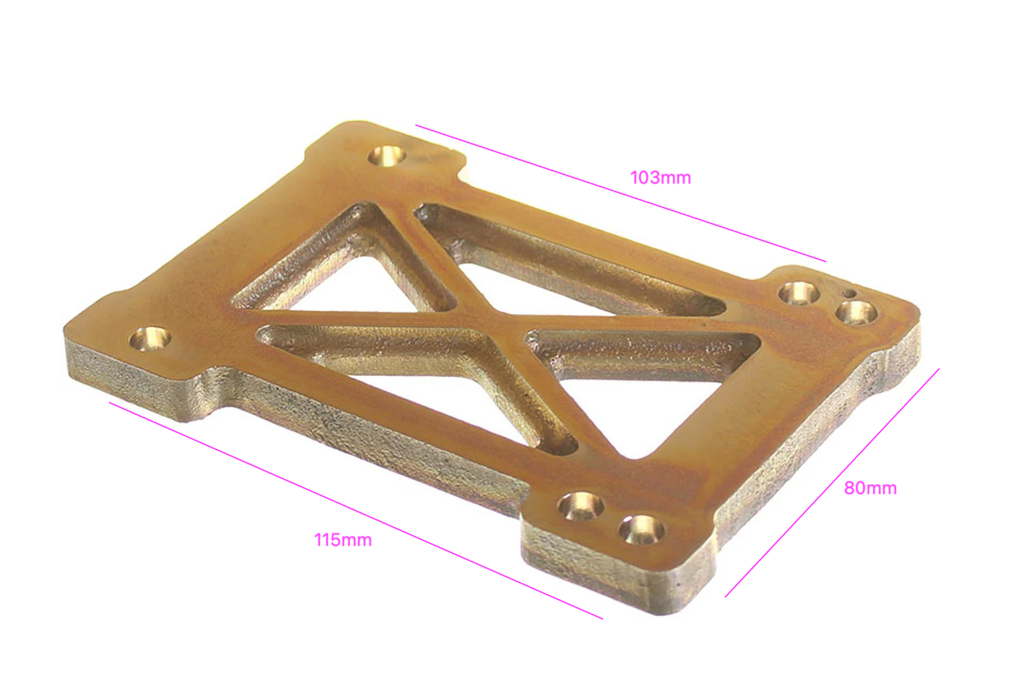 Magnesium Engine Plate Magnesium Engine Mount Plate – KKC Kart Components