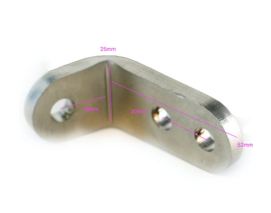 Chrome Seat Bracket 110 Degree (6mm)