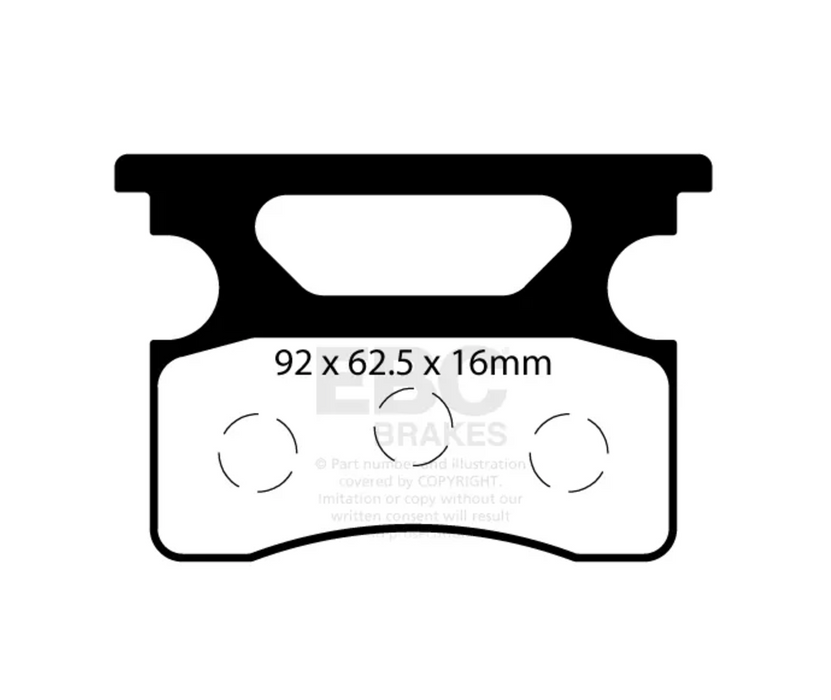 EBC Brake Pad Set FA548 (SODI)