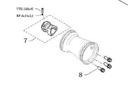 Freeline Screw Cone-Shaped M10 Wheel Nut (8)
