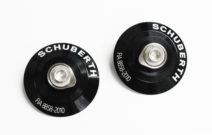 Schuberth Hans Clips Fia 8858-2010 Black – KKC Kart Components