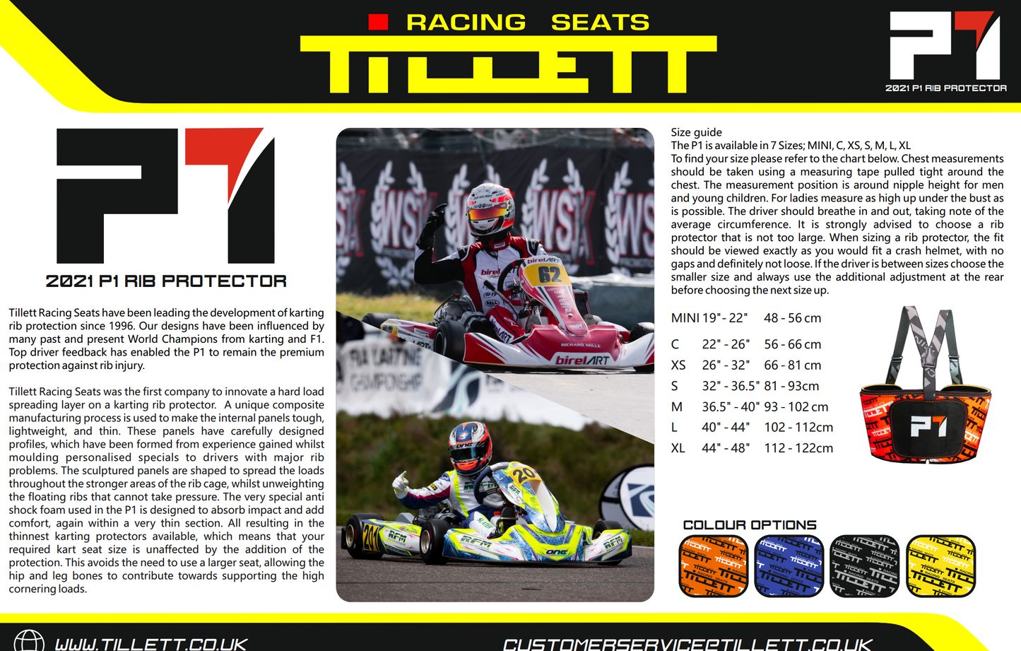 Tillett P1 Rib Protector Ladies