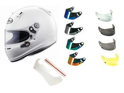 Arai SK-6 Adult Helmet, Iridium Visor & Spoiler Kit