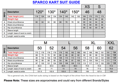 Sparco Rookie Race Suit & Glove Pair Black/Red