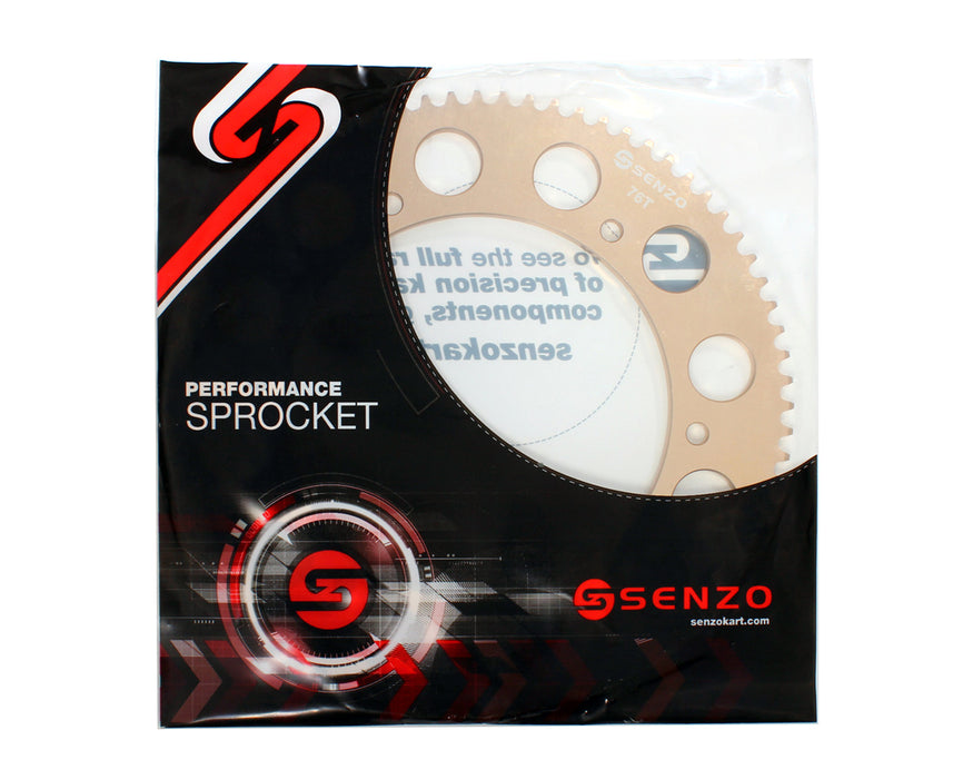 Senzo 219 Pitch CNC Gold Rear Axle Sprocket