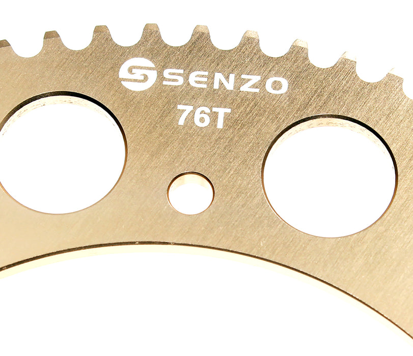 Senzo 219 Pitch CNC Gold Rear Axle Sprocket