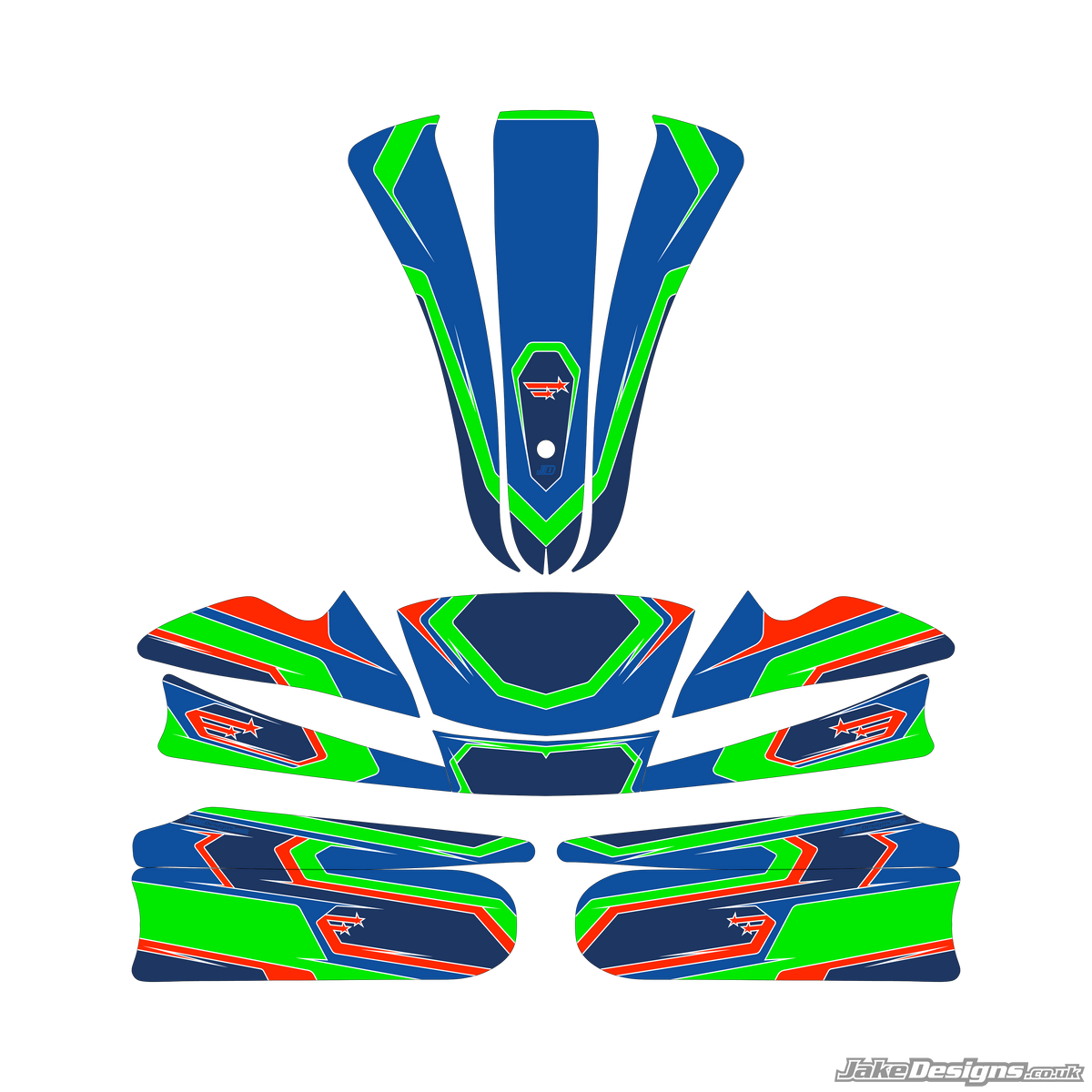 Customise it - Stars Concept Sticker Kit – KKC Kart Components