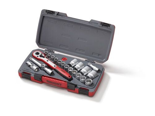 Teng Tools Socket Set 1/2" DR mm 12 Point 21pcs