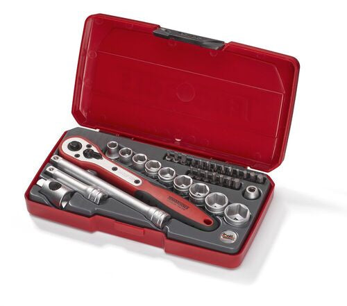 Teng Tools Socket Set 3/8In Drive mm 34 Pieces