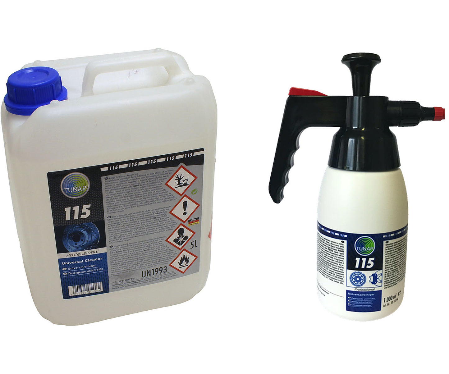 Tunap 5L Brake Cleaner with Spray Bottle