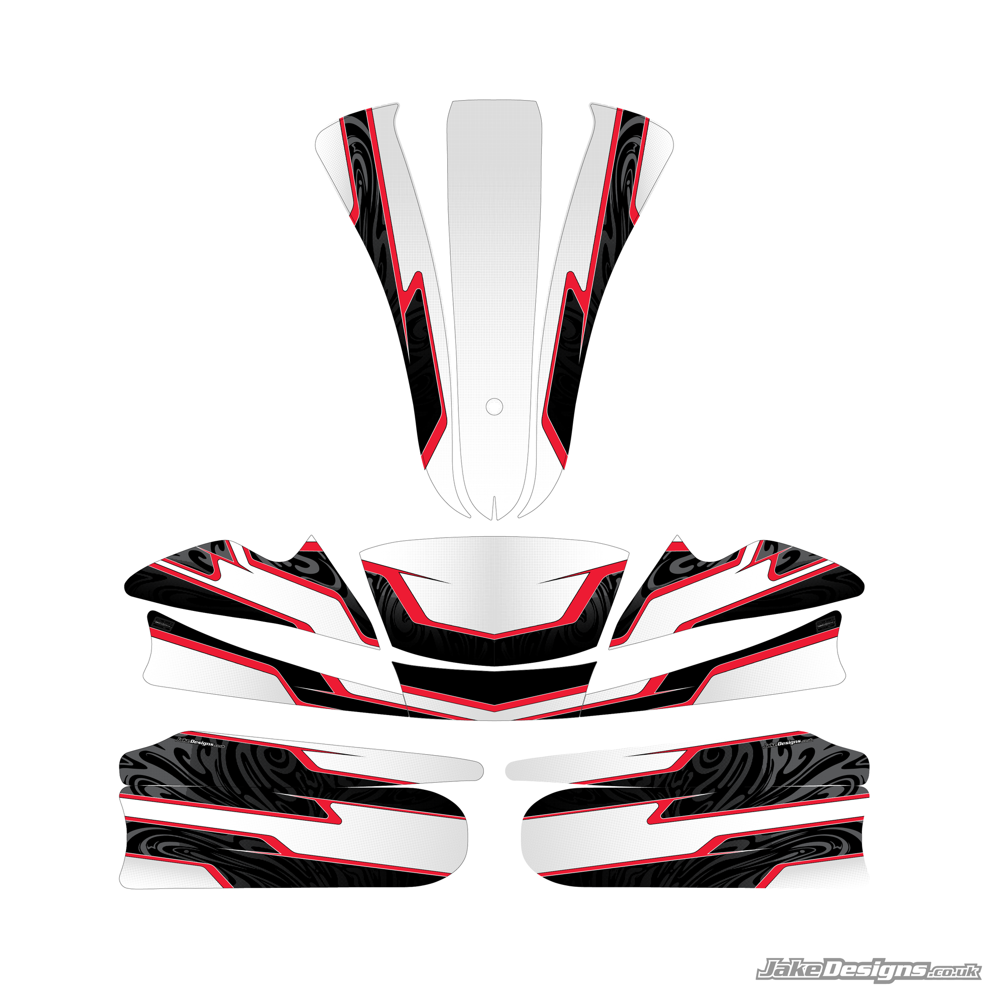 Velocity Racing Sticker Customise it - Velocity 2.0 Style Sticker Kit – KKC Kart Components