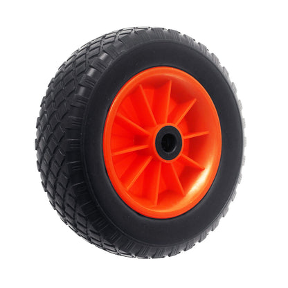 10" Red Puncture Proof Wheel 3.50/2.00-6 for 20mm Axle Shaft
