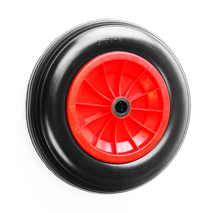 14" Red Puncture Proof Wheel 3.50-8 to suit a 1" 25mm Axle bore