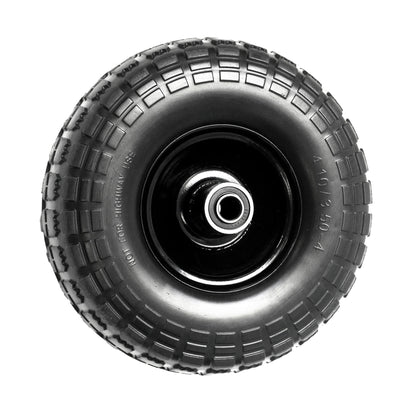 10" Black Puncture Proof Wheel 4.10/3.50-4 for 16mm Axle Shaft