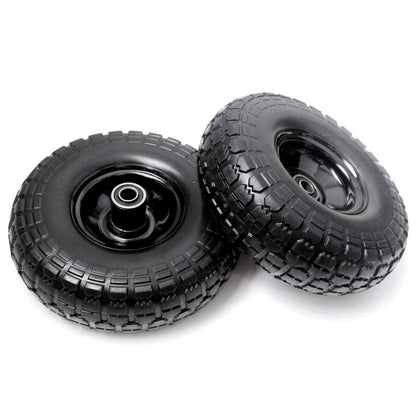 10" Black Puncture Proof Wheel 4.10/3.50-4 for 16mm Axle Shaft