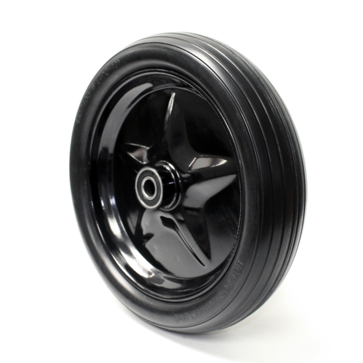 14" Black Puncture Proof Wheel 3.00-8 for 20mm Axle Shaft