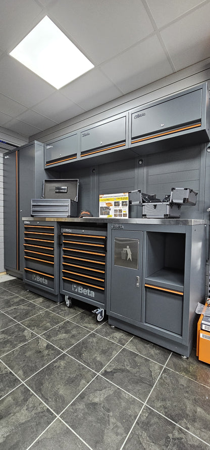 Beta C45PRO-X Stainless Steel Top Workshop Equipment Station & 268 Piece Tool Kit