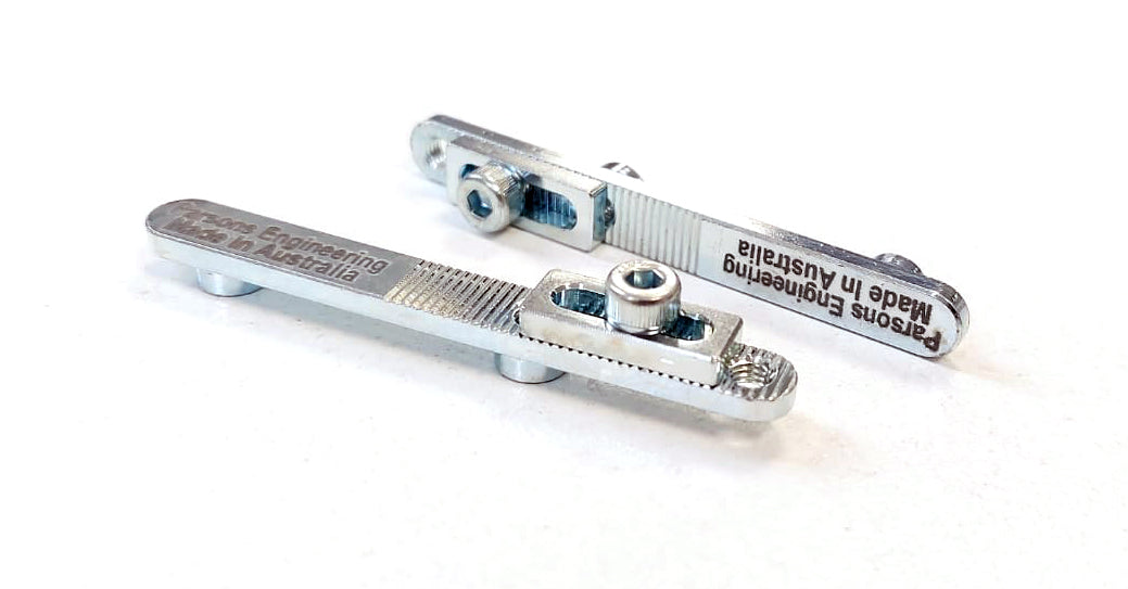 Pegged Axle Keyway With Hub Retainer Pair 8mm / 70mm