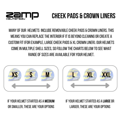 Zamp 70E Cheek Pads RZ
