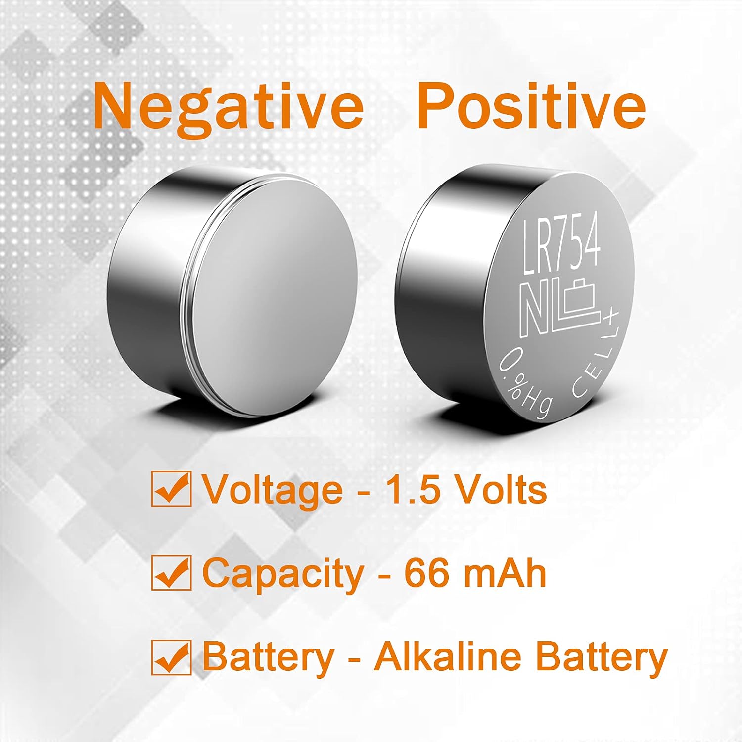AG5 Button Cell Battery (LR754 / LR48)