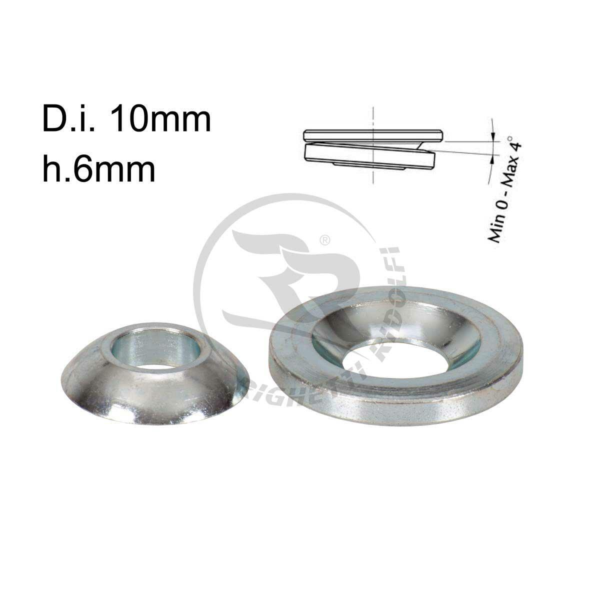 Spherical Height Spacers for spindle Hole 10mm H.6mm