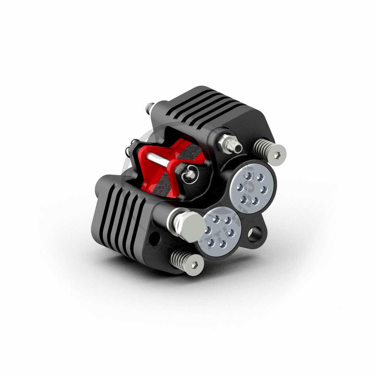 Front Caliper Speed, black anodized