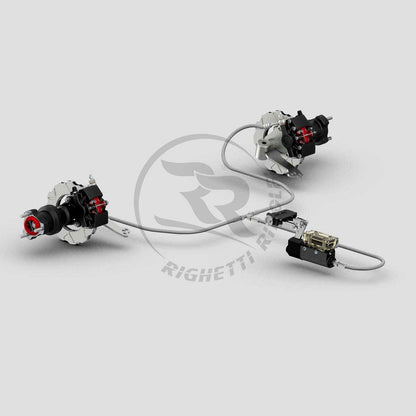 Complete front brake kit MA20 WP, black anodized