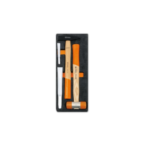 Beta Tools M234-Soft Thermoformed Tray With 4 Hammer & Chisel Tools