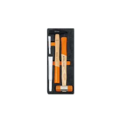 Beta Tools M234-Soft Thermoformed Tray With 4 Hammer & Chisel Tools