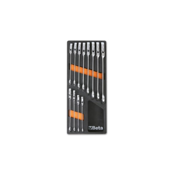 Beta Tools M46 Soft Thermoformed Tray With 12 Ratchet Tools