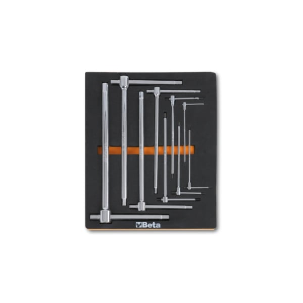 Beta Tools M69 Soft Thermoformed Tray With 9 T-Handle Wrenches