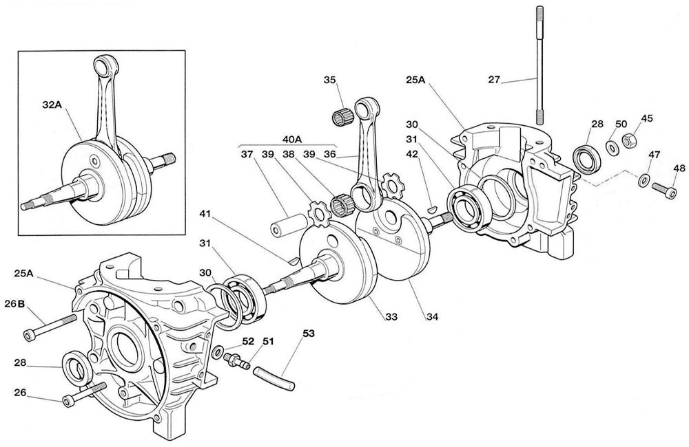 Iame Water Swift Crankshaft Complete