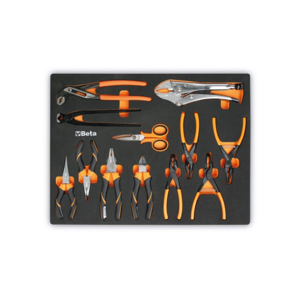 Beta Tools M129 Soft Thermoformed Tray With 13 Tools