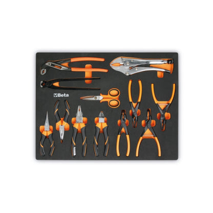 Beta Tools M129 Soft Thermoformed Tray With 13 Tools