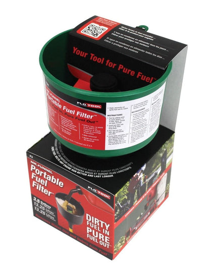Mr Funnel Fuel Funnel With Filter Medium Non-Conductive Green F3NC