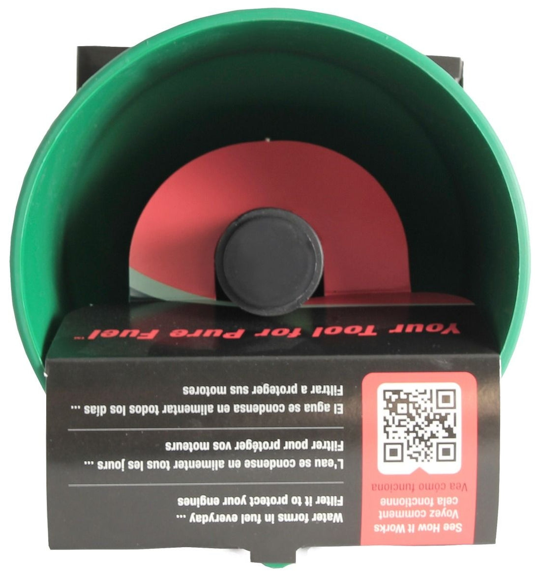 Mr Funnel Fuel Funnel With Filter Medium Non-Conductive Green F3NC