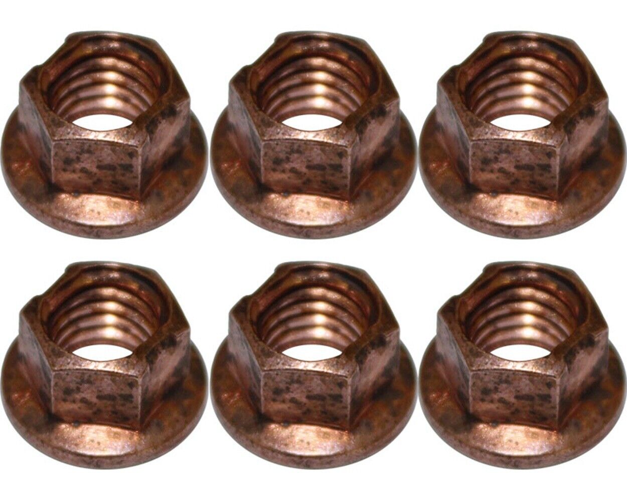 Copper Locking Wheel Stud Nuts (x6)