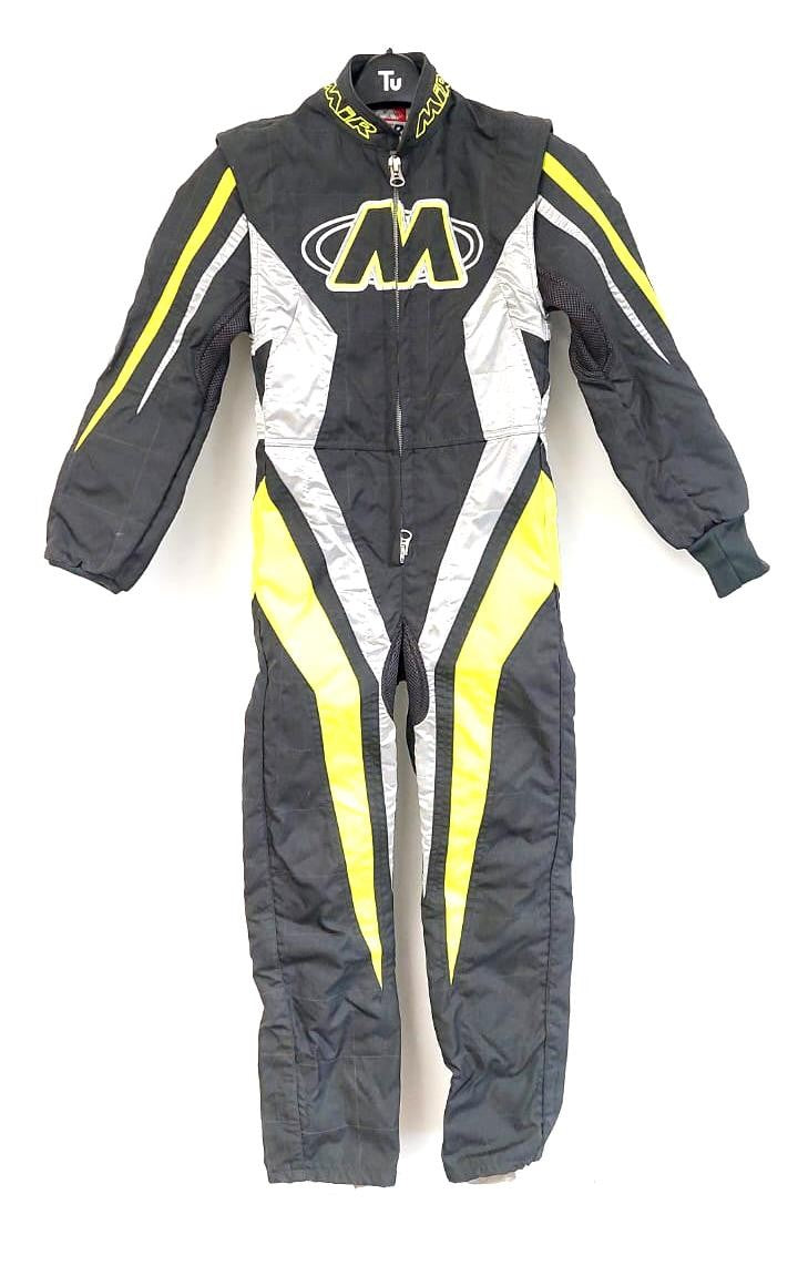 MIR 'Ultralight' Kart Racing Suit Size 30 2014/2019 Grey/Yellow