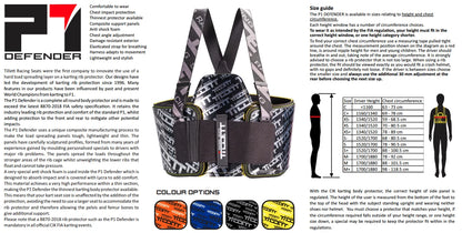 Tillett P1 Defender CIK FIK 8870 2018 Karting Body Protector EURO