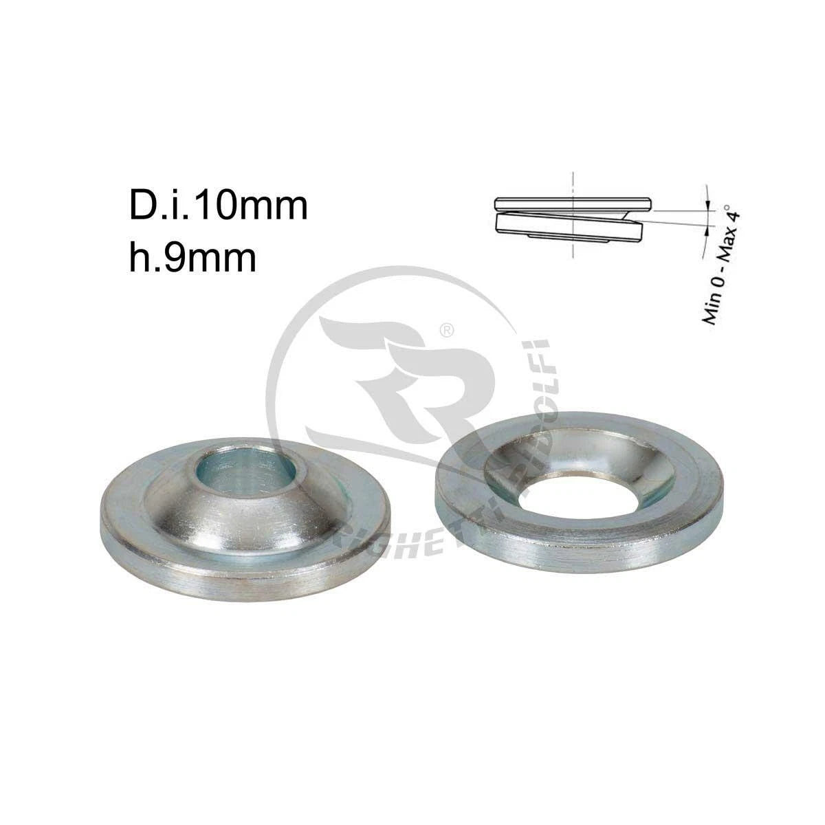 Stub Axle Spherical Height Spacers for spindle Hole 10mm H.9mm