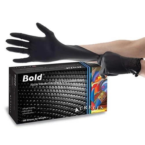 Black Nitrile Bold Mechanics Gloves (100pk)