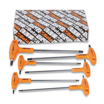 Beta Set Of 6 Offset Key Wrenches With Handles For Torx Head Screws