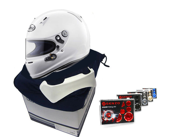 arai gp 6s helmet Arai SK-6 Helmet with Extra Visor, Senzo Fitting Kit & Rear Spoiler – KKC  Kart Components