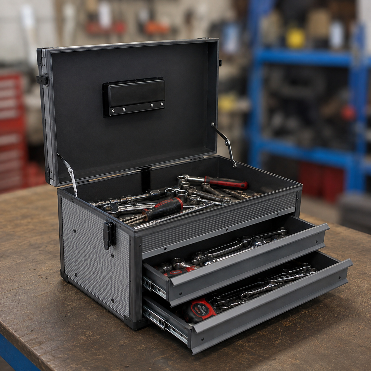 Senzo Professional Mechanics Toolbox (Double Drawer)