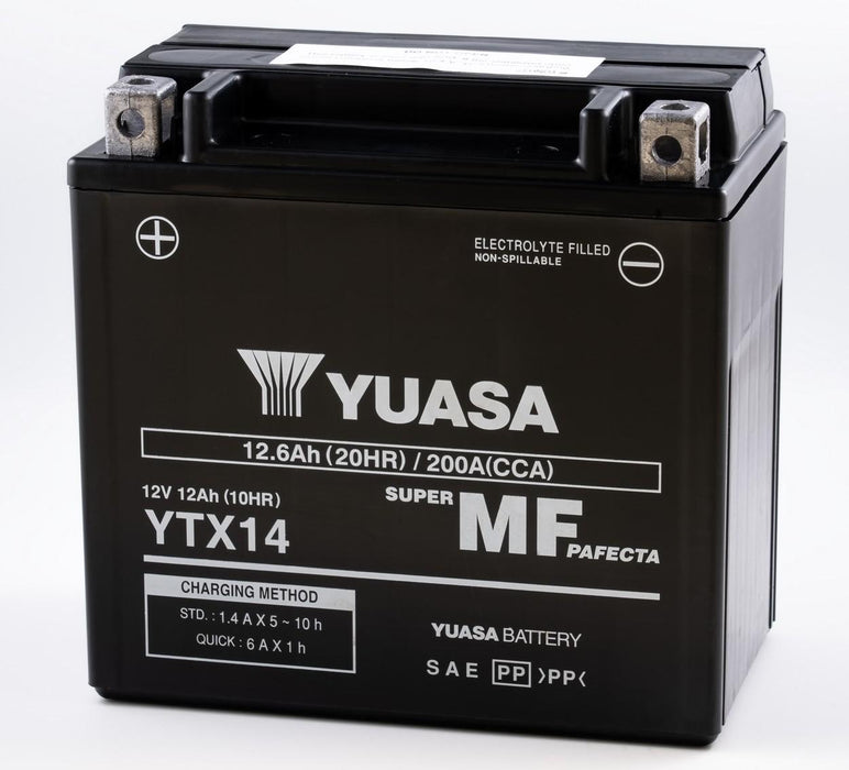 Yuasa YTX14-BS / YTX14 12V Maintenance Free Battery